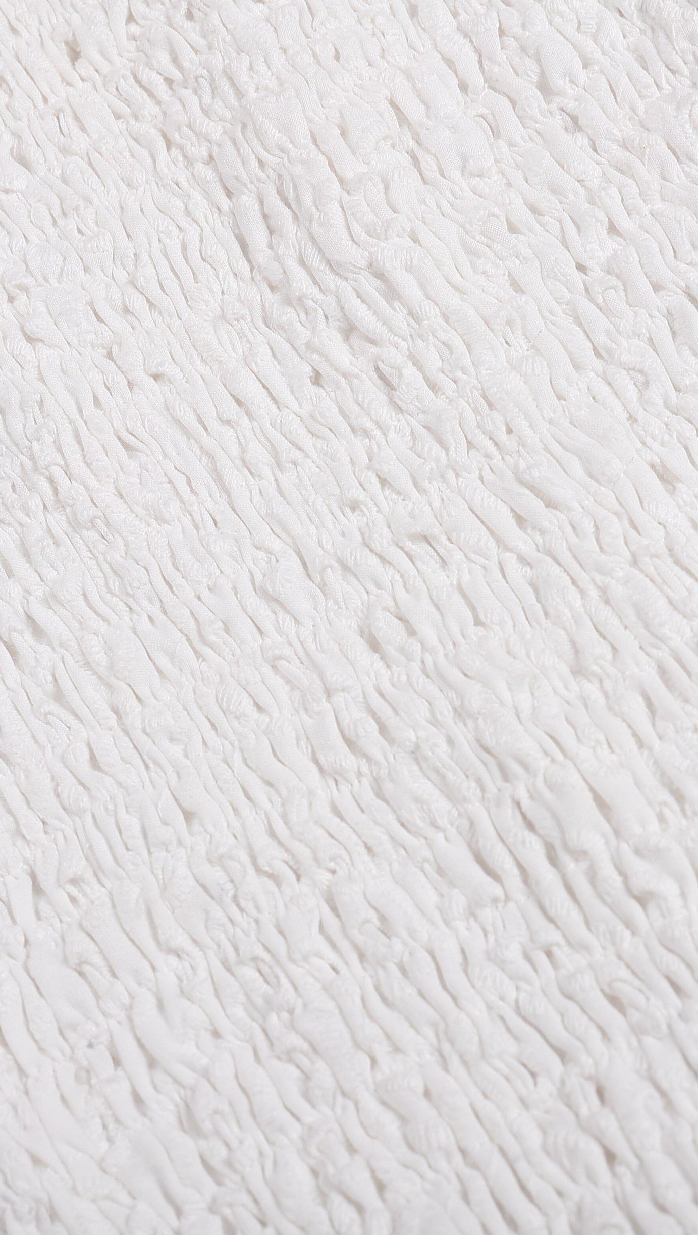 Weißes Rüschen-Top mit schrägem Kragen und hoch tailliertem MIDI-Kleid, zweiteiliges Set