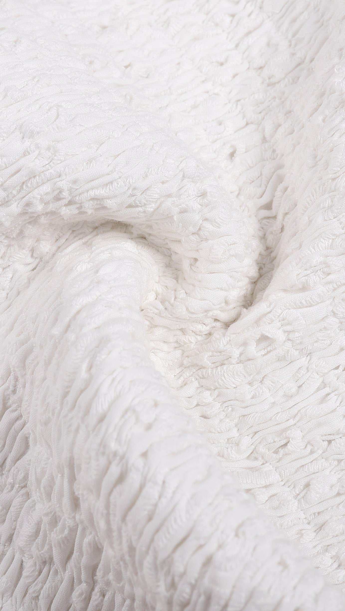 Weißes Rüschen-Top mit schrägem Kragen und hoch tailliertem MIDI-Kleid, zweiteiliges Set