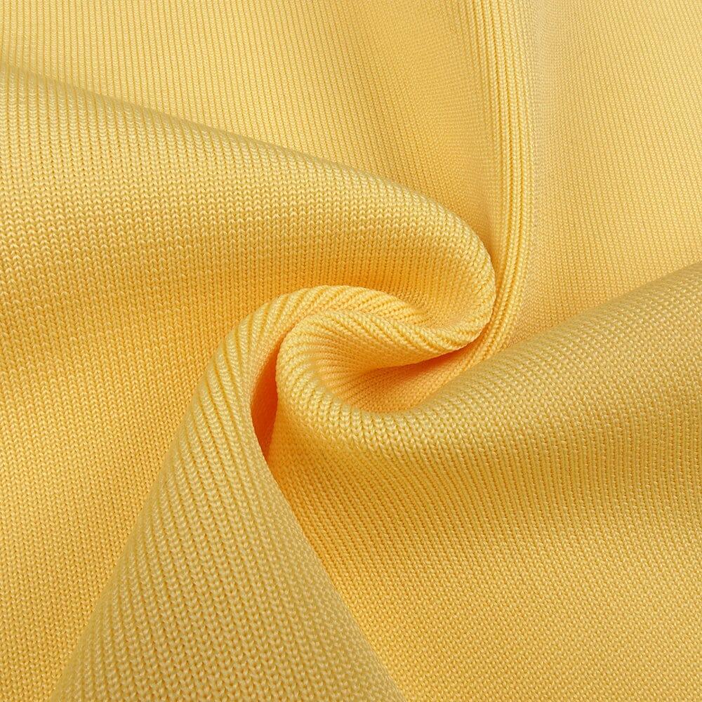 AIIZIE YELLOW TULIP SATIN MAXI DRESS - product image