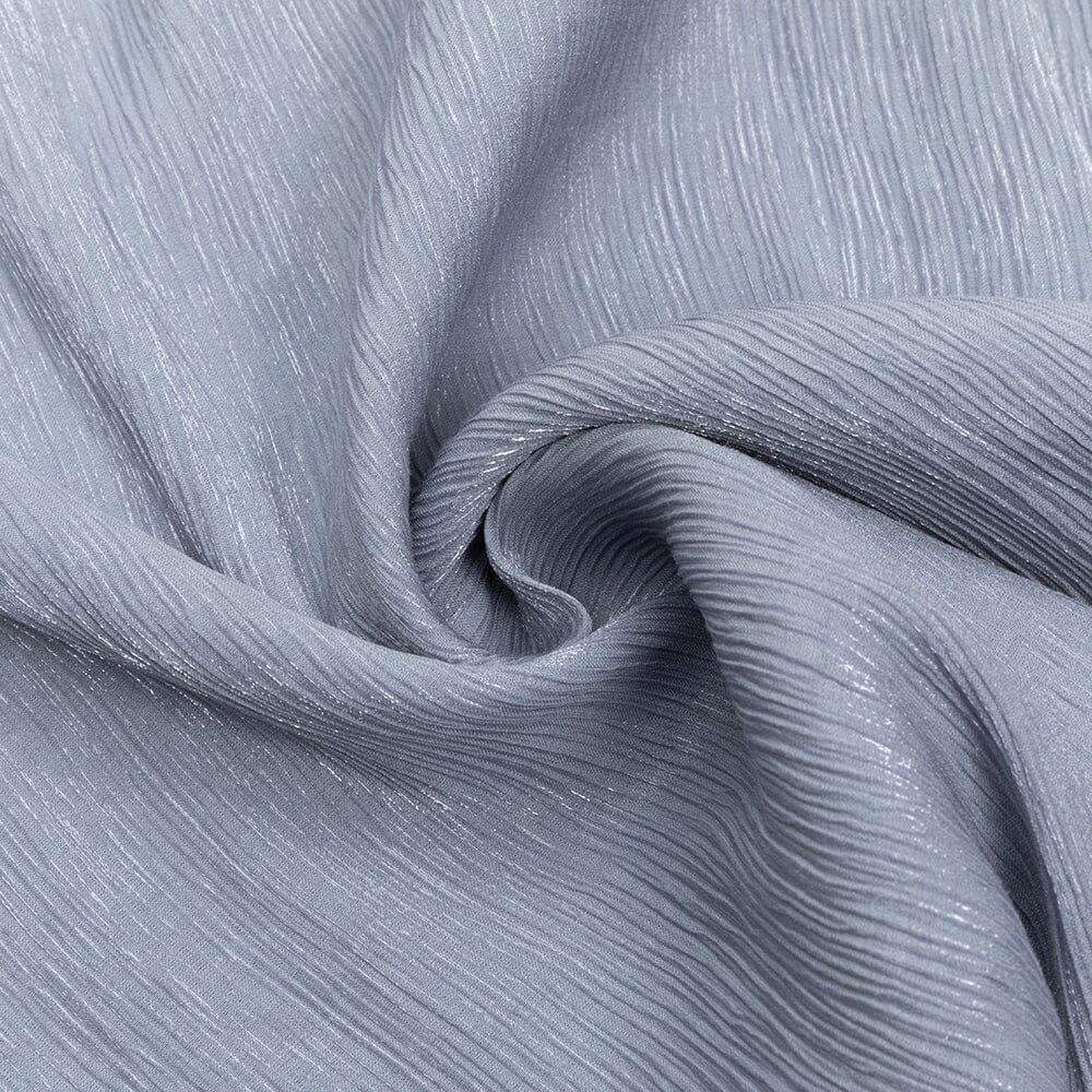 AIIZIE ROUND NECK PUFF LONG SLEEVES WAIST SLIM FIT LOOSE MIDI DRESS - product image