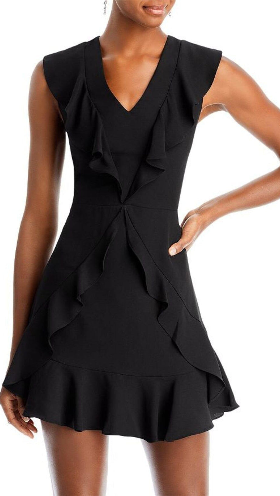 RUFFLED MINI DRESS