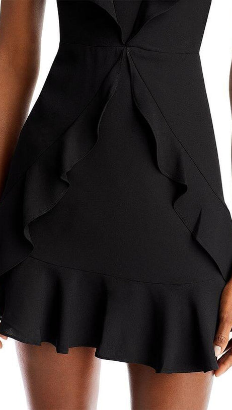 RUFFLED MINI DRESS