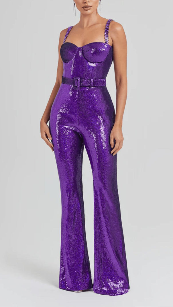 AIIZIE SABRINA PURPLE JUMPSUIT - product image