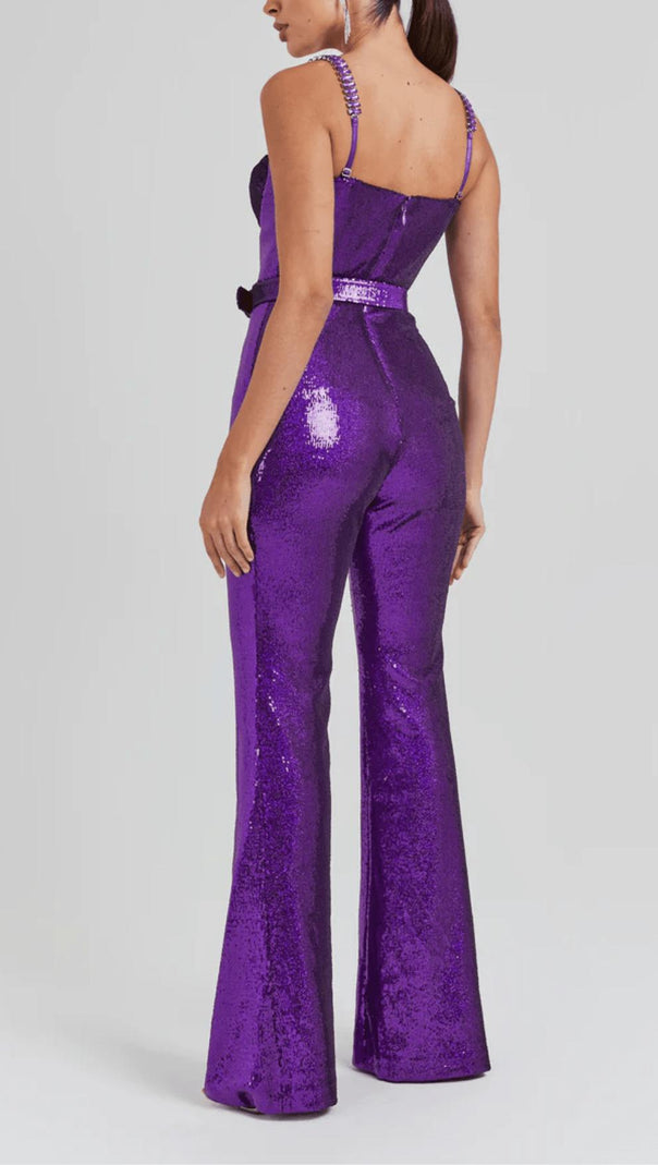 AIIZIE SABRINA PURPLE JUMPSUIT - product image