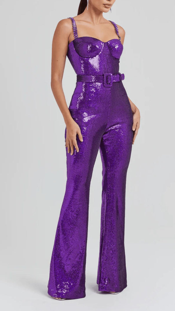 AIIZIE SABRINA PURPLE JUMPSUIT - product image