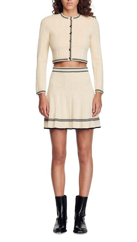 CARDIGAN CROPPED SALAZIE POINTELLE 