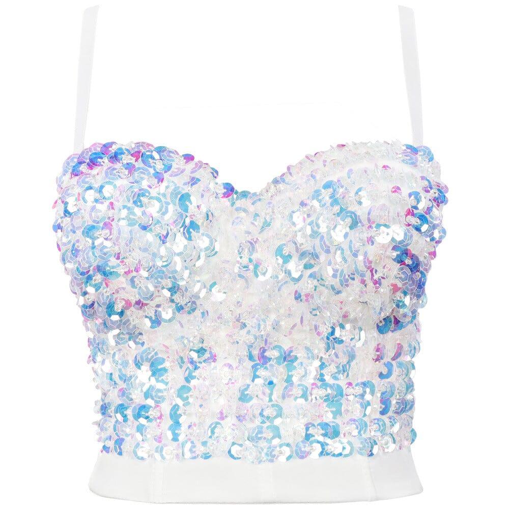 AIIZIE SEQUIN CROP TOP - product image