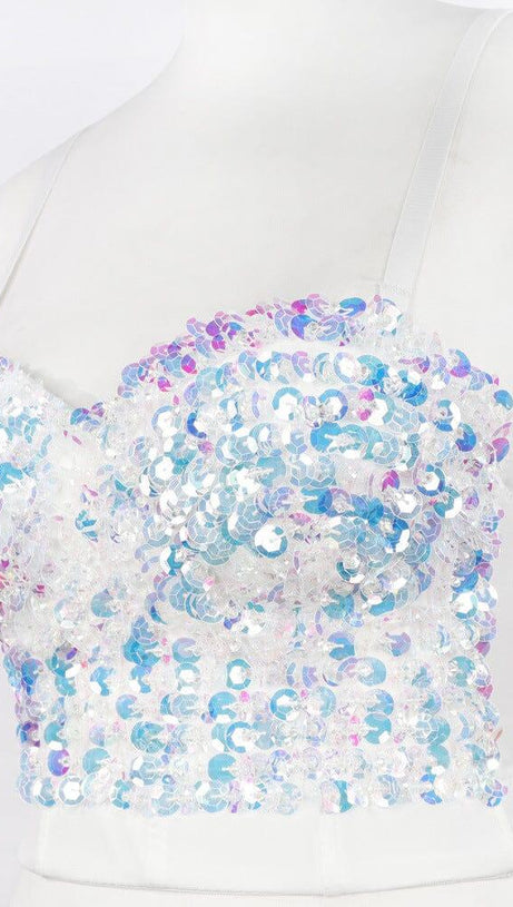 SEQUIN CROP TOP