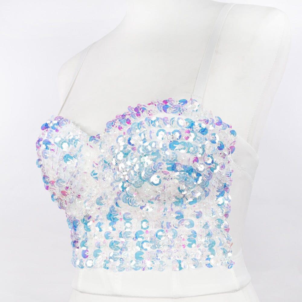 AIIZIE SEQUIN CROP TOP - product image