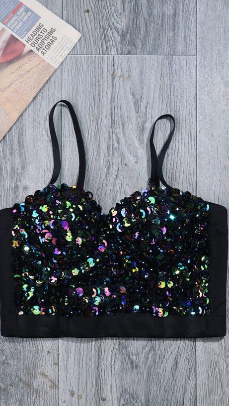 SEQUIN CROP TOP