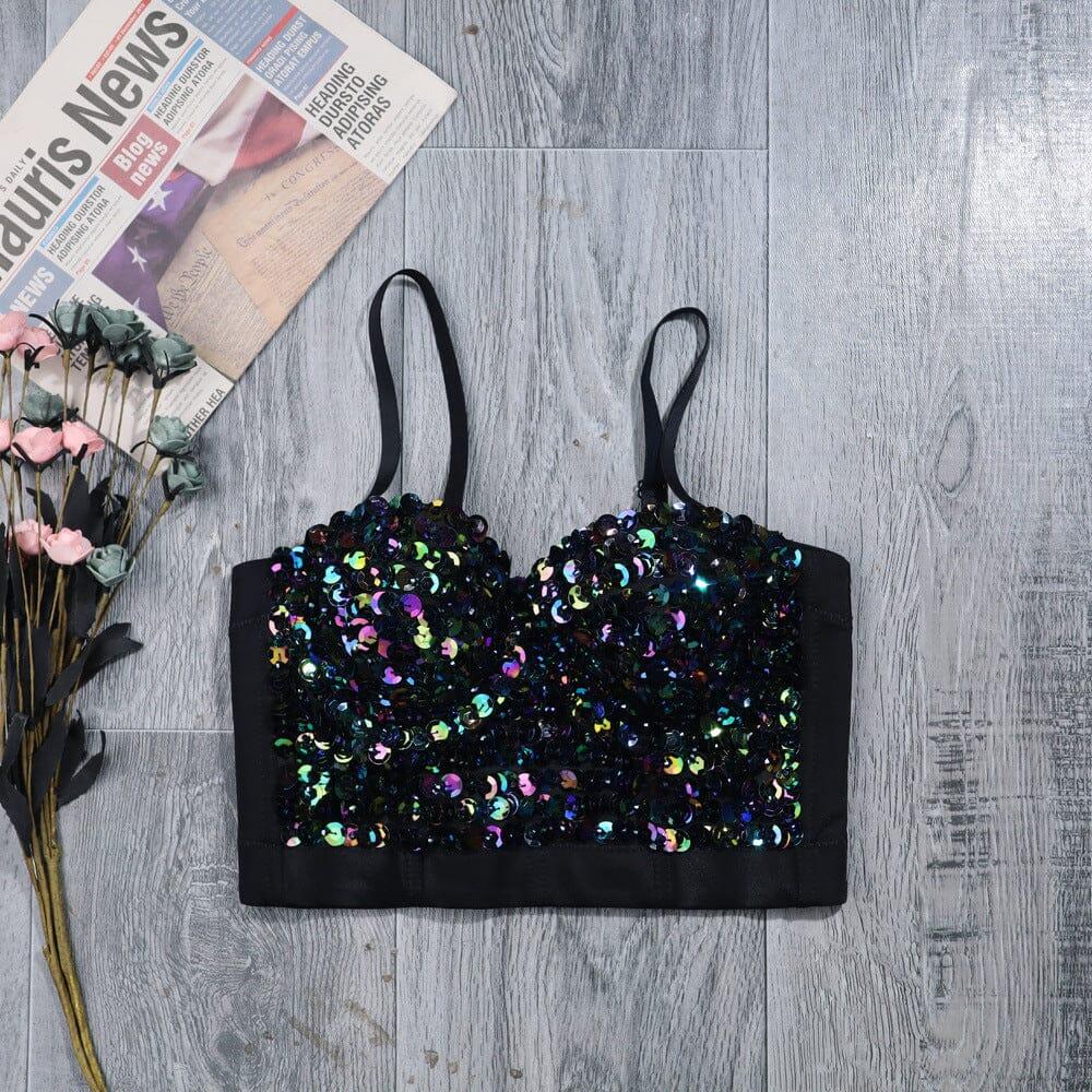 AIIZIE SEQUIN CROP TOP - product image