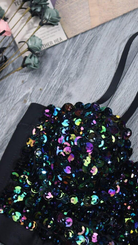 SEQUIN CROP TOP