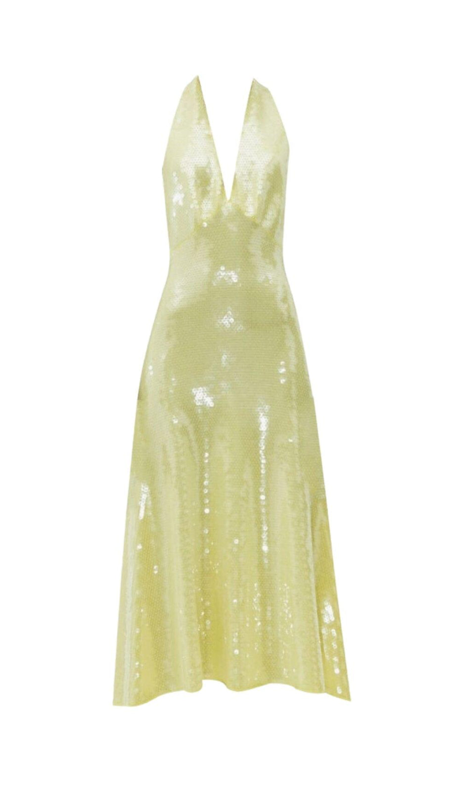 ABITO MIDI A-LINE CON SCOLLO ALL'AMERICANO E SCHIENA SENZA PAILLETTES