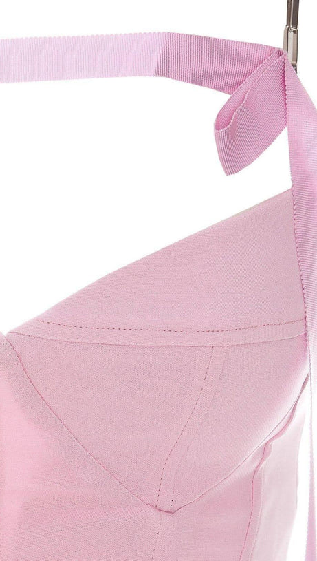 STRAPY SLIM MAXI DRESS IN PINK