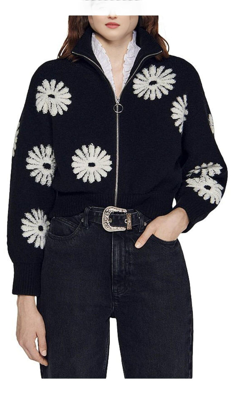 SILAS FLORAL JACQUARD SWEATER