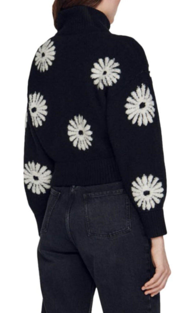 AIIZIE SILAS FLORAL JACQUARD SWEATER - product image