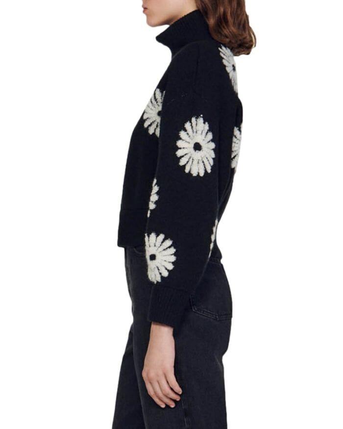 AIIZIE SILAS FLORAL JACQUARD SWEATER - product image