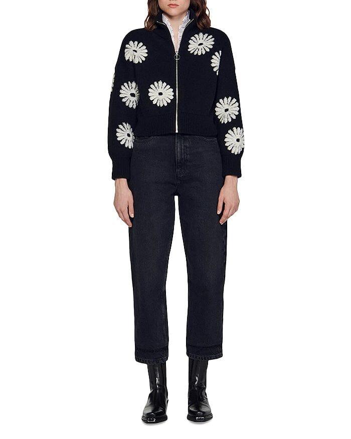 AIIZIE SILAS FLORAL JACQUARD SWEATER - product image