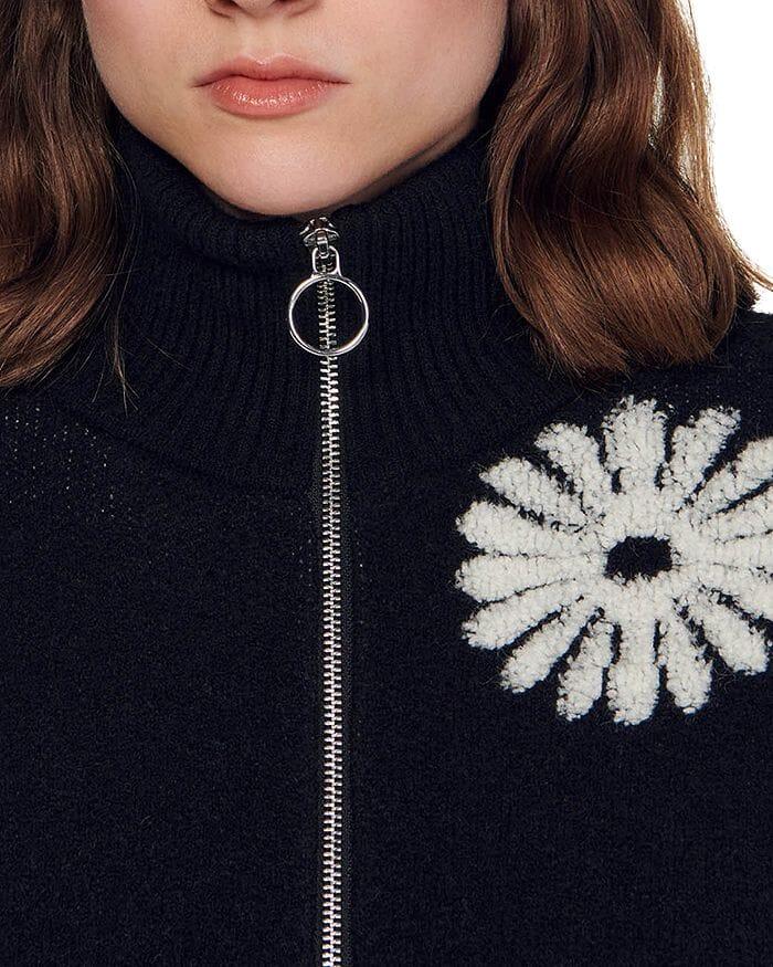 AIIZIE SILAS FLORAL JACQUARD SWEATER - product image