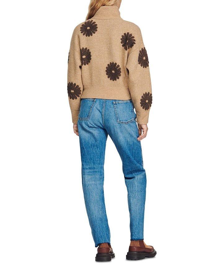 AIIZIE SILAS FLORAL JACQUARD SWEATER - product image