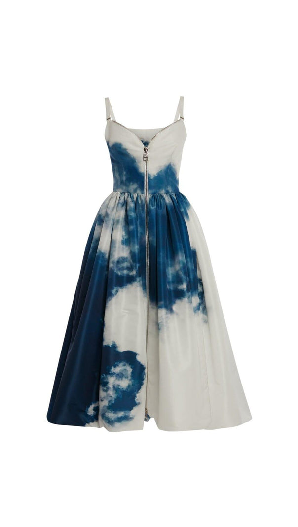 AIIZIE SKY PRINTED ZIP-UP DRESS - product image