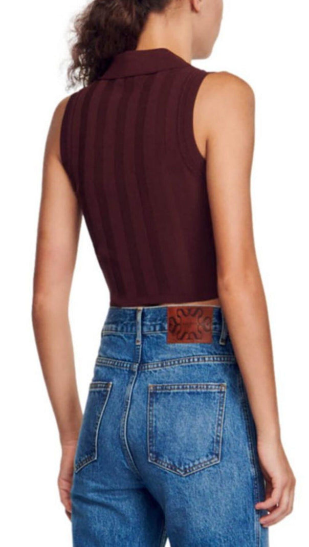 AIIZIE SOLUNE KNIT VEST - product image