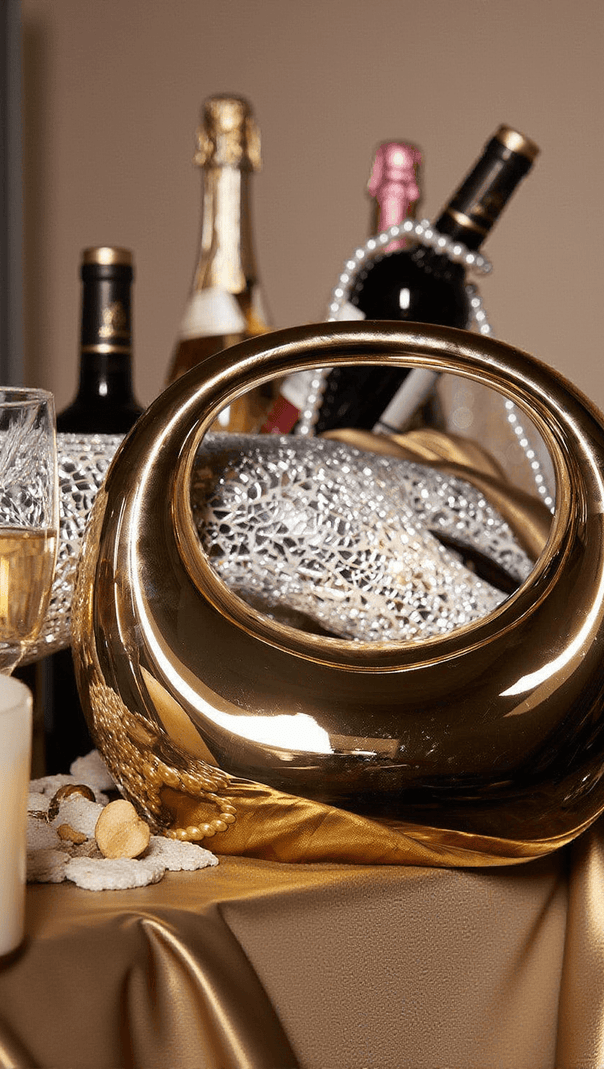 AIIZIE ASHER ACRYLIC BAG IN GOLD - product image