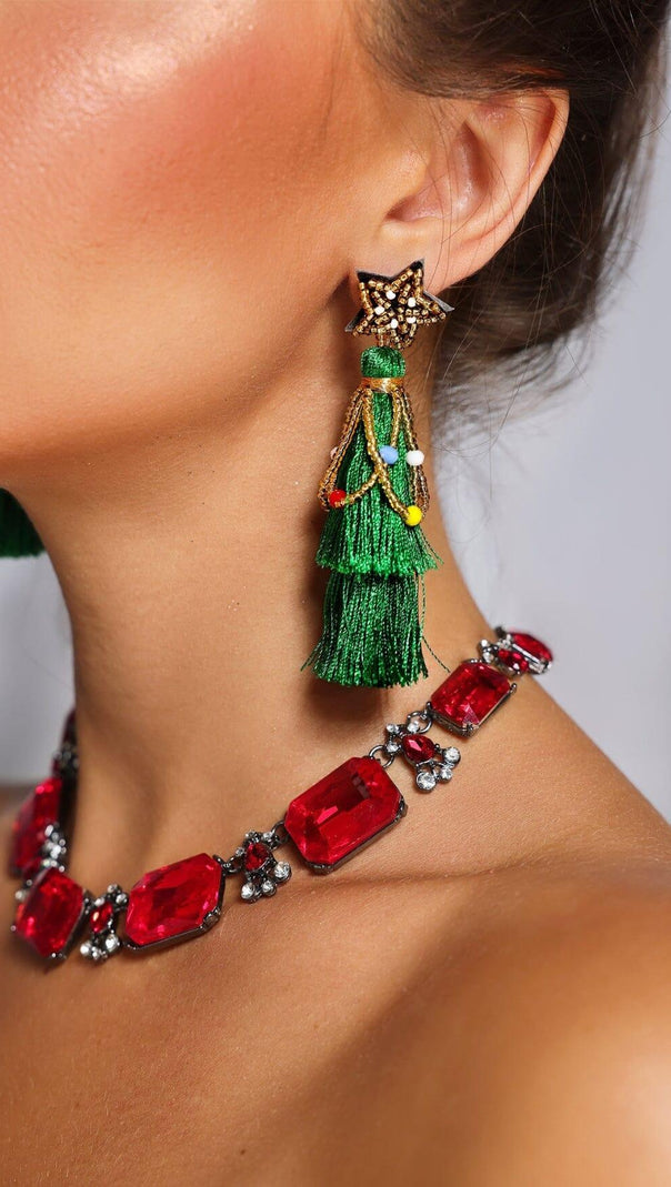 AIIZIE STAR TASSEL EARRINGS - product image