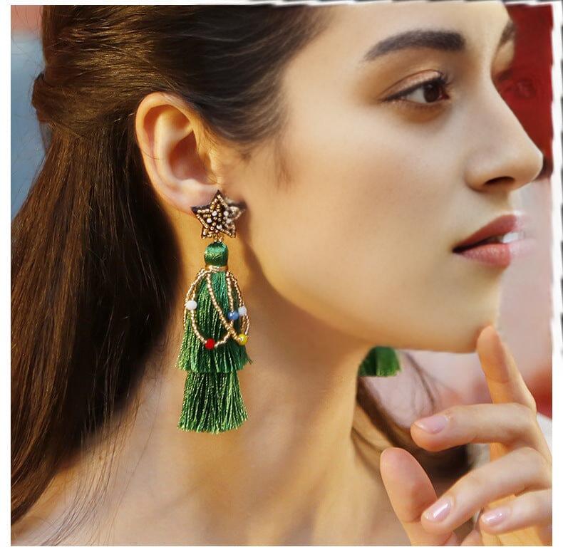 STAR TASSEL EARRINGS