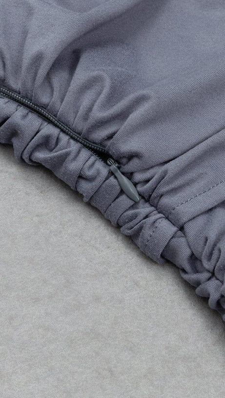 ABITO MIDI MONOSPALLA SCOLLATO CON SPACCO