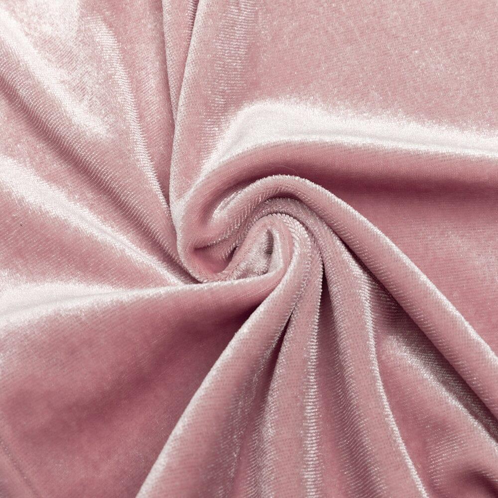 AIIZIE PINK SUSPENDER BACKLESS VELVET PLEATED HIP DRESS - product image