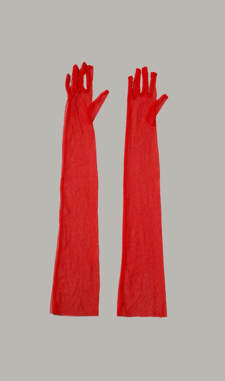 GUANTI IN RETE ROSSA