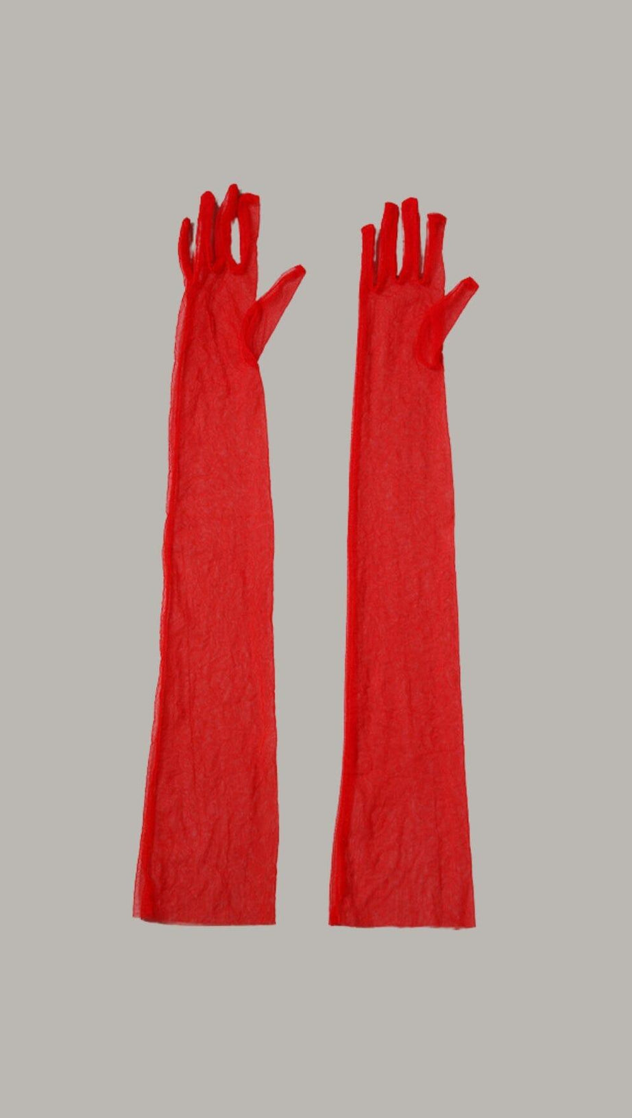 RED MESH GLOVES