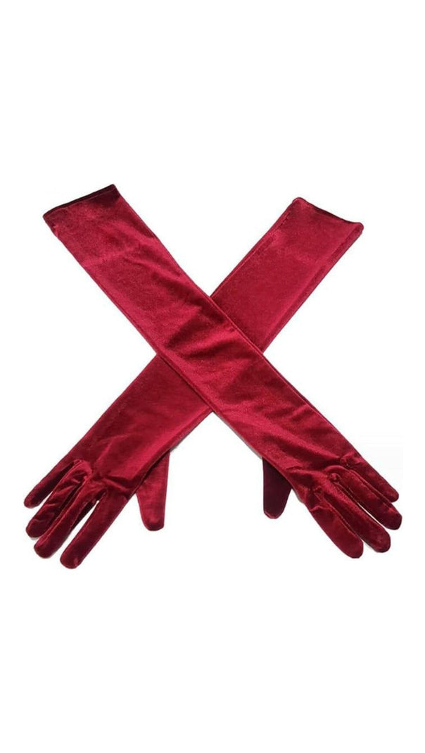 AIIZIE RED VELVET GLOVES - product image