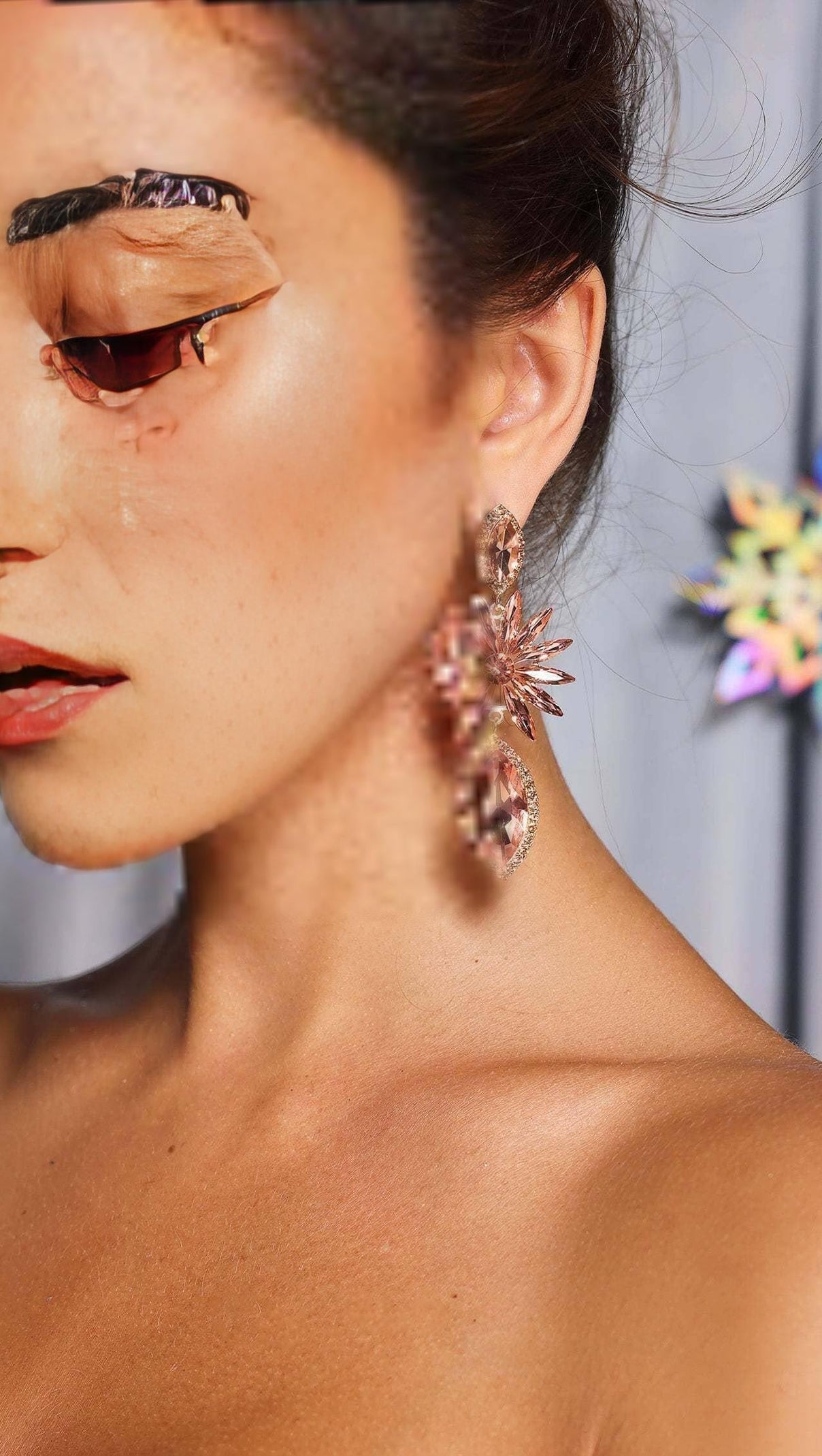 AIIZIE RHINESTONE EARRINGS - product image