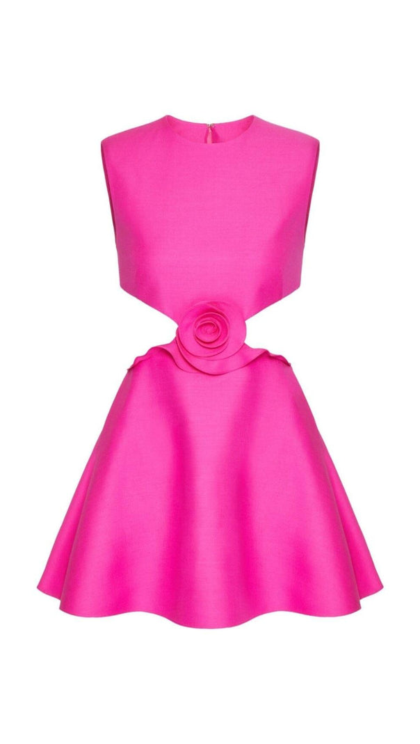 AIIZIE ROSE-APPLIQUÉ CUT-OUT MINI DRESS - product image