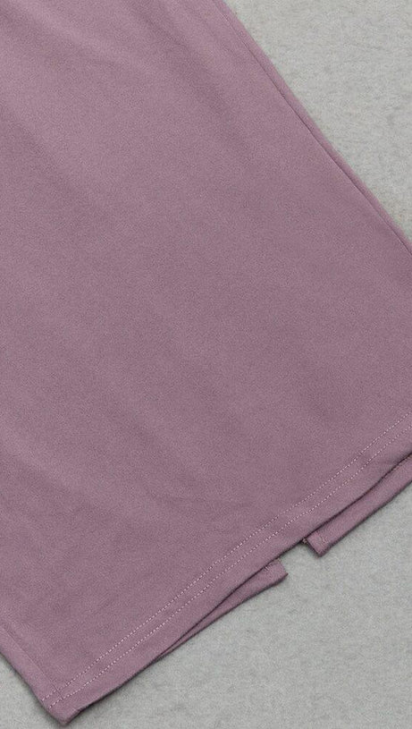 LONG-SLEEVED BACKLESS BODYCON MAXI DRESS