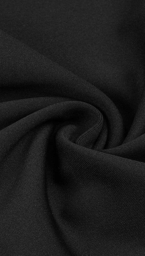 BACKLESS CUT OUT DRESS IN BLACK