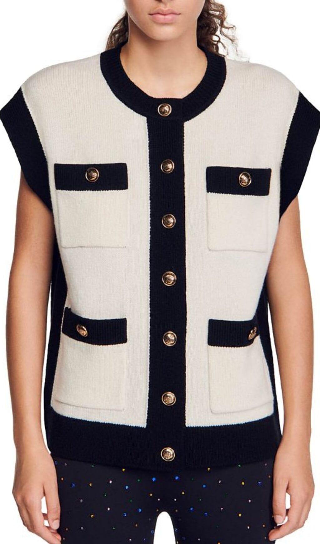 CAPPOTTO LUNEA BICOLORE SENZA MANICHE 