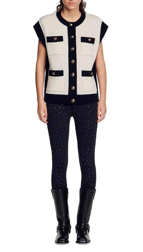 CAPPOTTO LUNEA BICOLORE SENZA MANICHE 