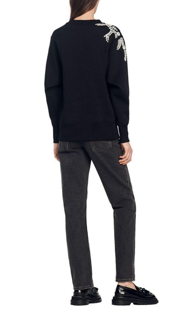 MARCEAU EMBELLISHED SWEATSHIRT