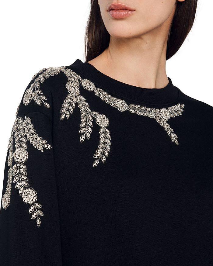 AIIZIE MARCEAU EMBELLISHED SWEATSHIRT - product image