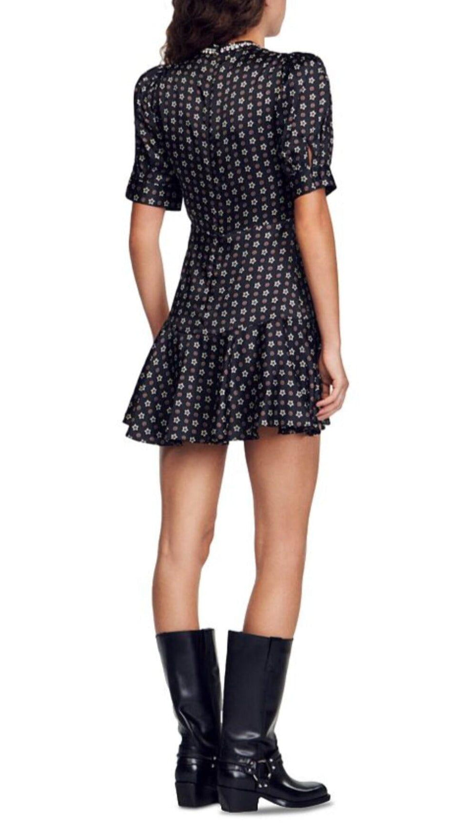 ABITO CON ORLO A VOLANT E DECORAZIONI MARDI 