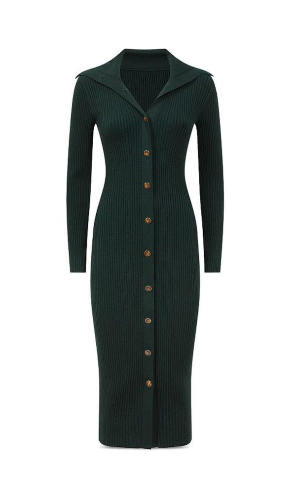 MARIA KNITTED BUTTON FRONT DRESS