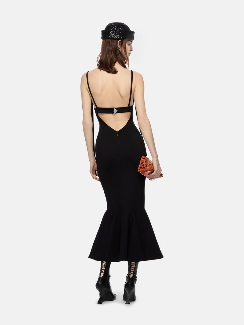 STRAPY SLIM MAXI DRESS IN BLACK