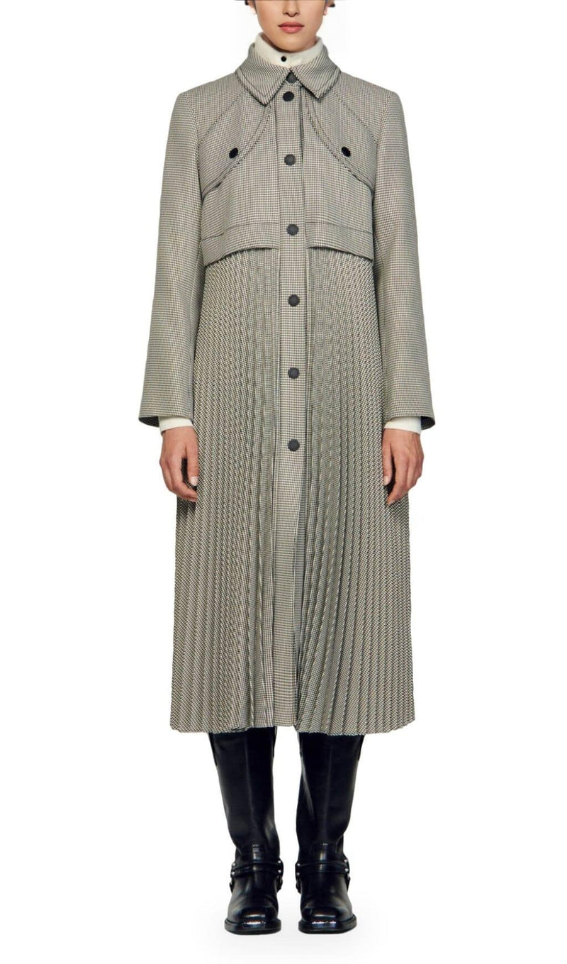 MATHILDA PLEATED TRENCH COAT