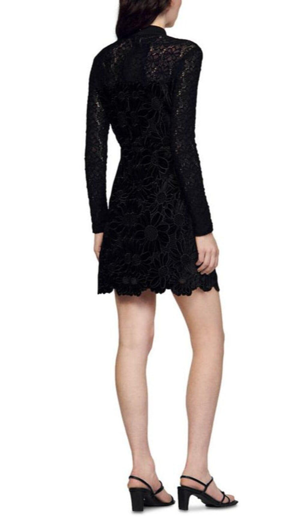 AIIZIE MAYEN VELVET LACE GUIPURE DRESS - product image