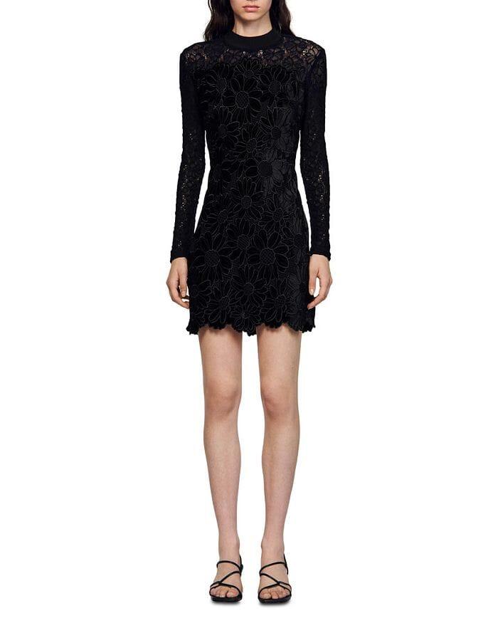 AIIZIE MAYEN VELVET LACE GUIPURE DRESS - product image