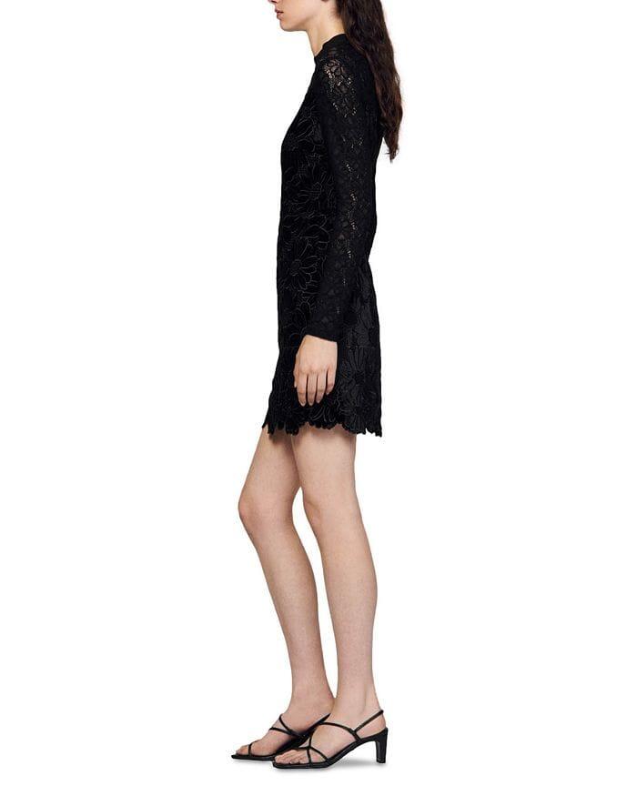 AIIZIE MAYEN VELVET LACE GUIPURE DRESS - product image