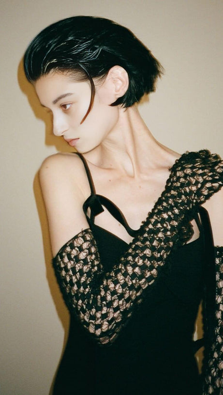 STRAPY SLIM MAXI DRESS IN BLACK